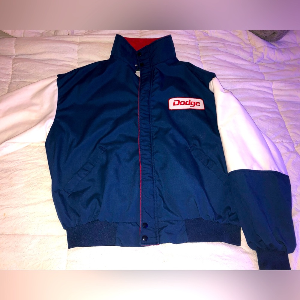 Vintage 90s Dodge Motors Racing Jacket Ricky Bobby Windbreaker